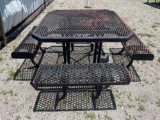 metal picnic table