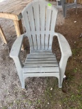 3 plastic chairs