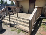 11ft x 11ft deck with rails and steps