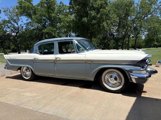 1957 Packard Clipper 4dr. Sells with title. Car shows 53589 miles which is believed to be correct.