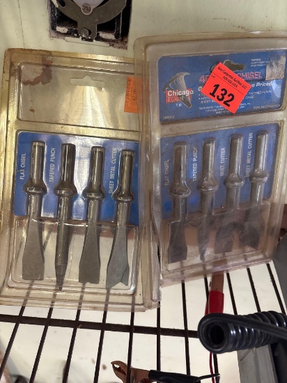 (2) air hammmer bit sets