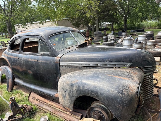 1941 Chevy 5 window coupe. Sells with title and current registration OK Black tag. Small block.
