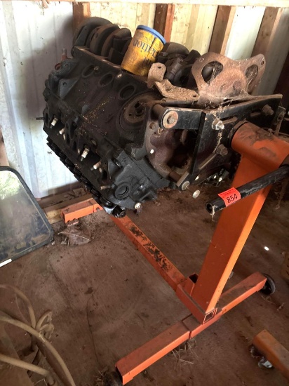 Swivel Engine stand with Chrysler 360 block and heads