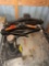 Scissor jacks and a bottle jack