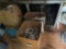 Lot of crushed aluminum cans - 2 boxes and section under cabinet *BUYER IS RESPONSIBLE FOR LOADING*
