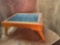 Lap tray with chalkboard on top