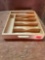 Wooden silverware holder