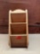 Wooden wall shelf