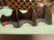 Wooden corner shelf