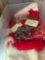 Santa, ornaments and other Christmas decor
