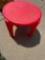 Kids red plastic table
