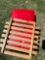 Stricking bag and small wood fence piece