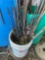 5 gallon with misc poles *BUYER IS RESPONSIBLE FOR LOADING*