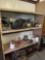 84 x 60 x 19 metal shelf contents not included. Must bring help to load. Pick up after 1pm