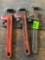 Pipe wrenches