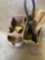 Kobalt strap wrench, Car center console, and cloth items