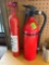 2 fire extinguishers