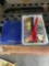CD holder, lace, thread, zipper and other misc items
