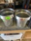 2 stainless steel containers