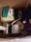 Office items, tape dispenser, thumb tacks, register paper and more