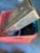 Big mouth Billy , Wall picture of a salmon, Clipboards, stapler, photo albums, wallet, and a ceramic
