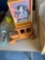 Wooden car and dancing clown toy
