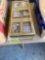 Tabletop brushed metal photo screen