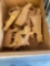 Wooden nativity set in wooden box