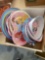 Box of kids character bowls and plates