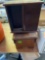 Wooden stool and a dvd holder