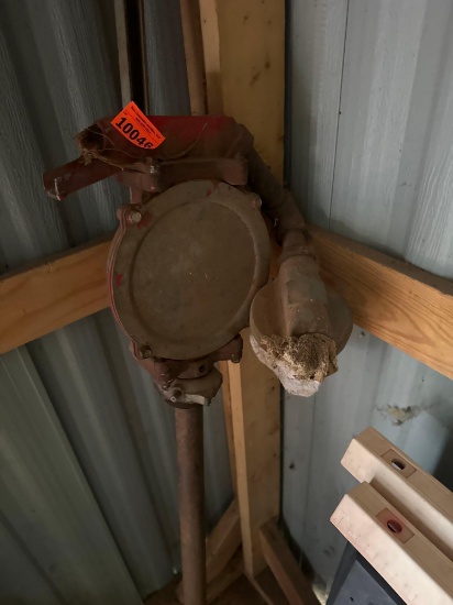 Vintage hand pump, likely for water or fuel *BUYER IS RESPONSIBLE FOR LOADING*