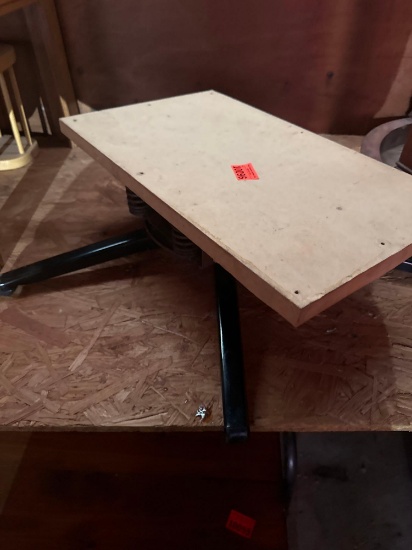 Wood with metal stand
