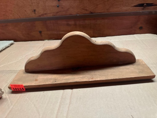 Wooden wall shelf