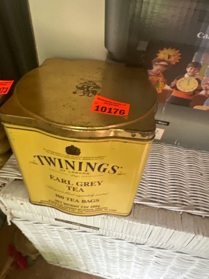 Earl Grey tea metal container