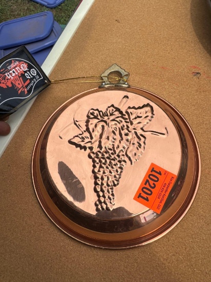 Copper decorative pan