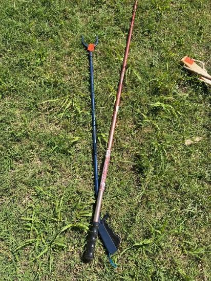 A grabber and walking stick