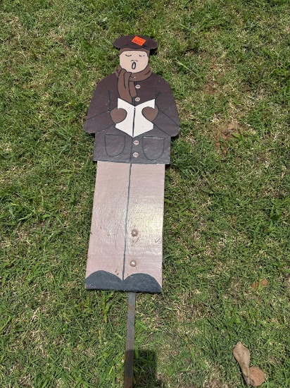 Wooden Christmas caroler