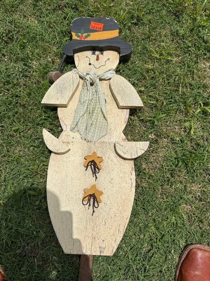 Wooden Snowman