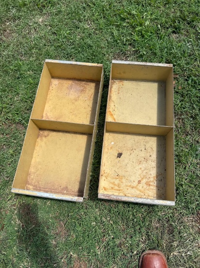 Metal storage boxes