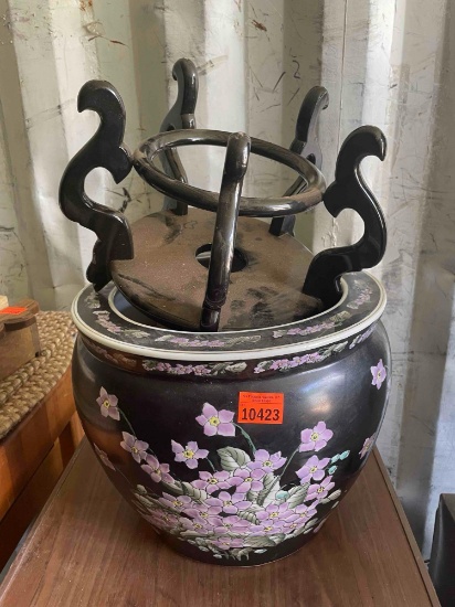 Flower pots and a stand