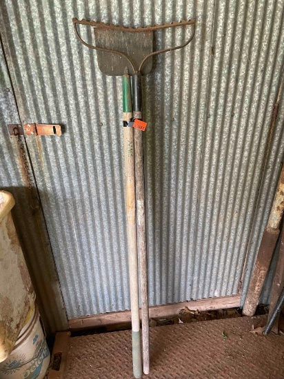 Rake and a scraper