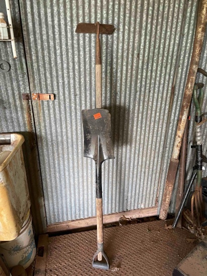 Hoe and a shovel