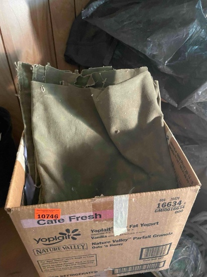 Green heavy fabric and other fabric items