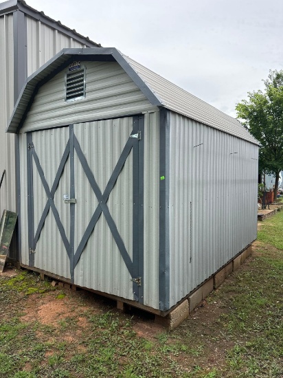 Portable building 10x12x8 contents not included *BUYER IS RESPONSIBLE FOR DISASSEMBLING LOADING*