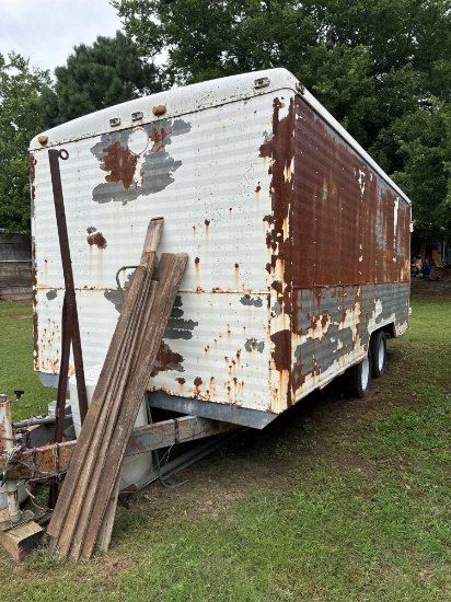 Utility trailer 16x8 contents are not included *BUYER IS RESPONSIBLE FOR LOADING*