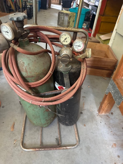 Welding tanks,gauges and hose