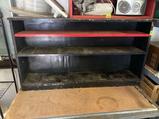 Wooden shelving unit Buyer to bring help to load Pick up after 1pm
