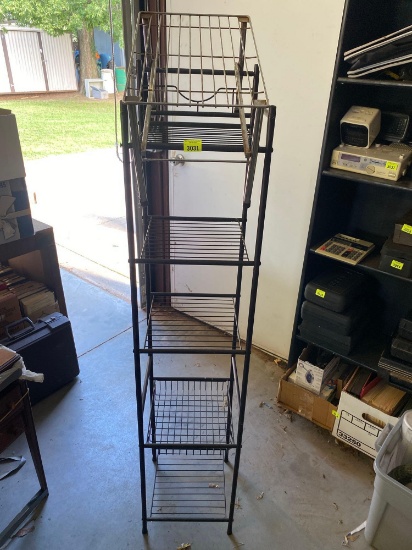 metal 5 tier shelf and small shelf