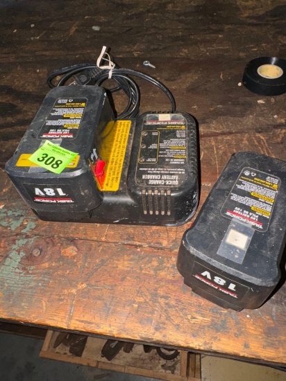 18 Volt battery charger with 2 batteries