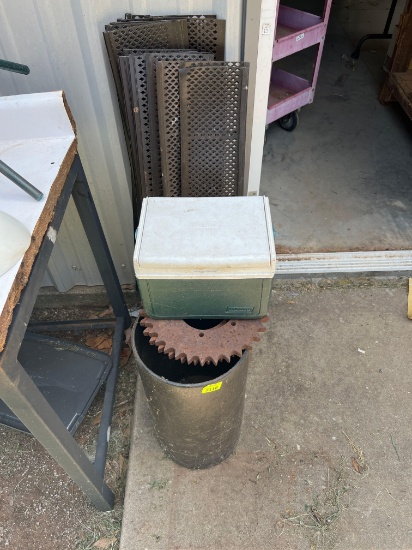 rain gutter covers, Black PVC piece, a gear and more